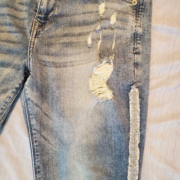 Express Torn Blue Jeans - Picture 7 of 9